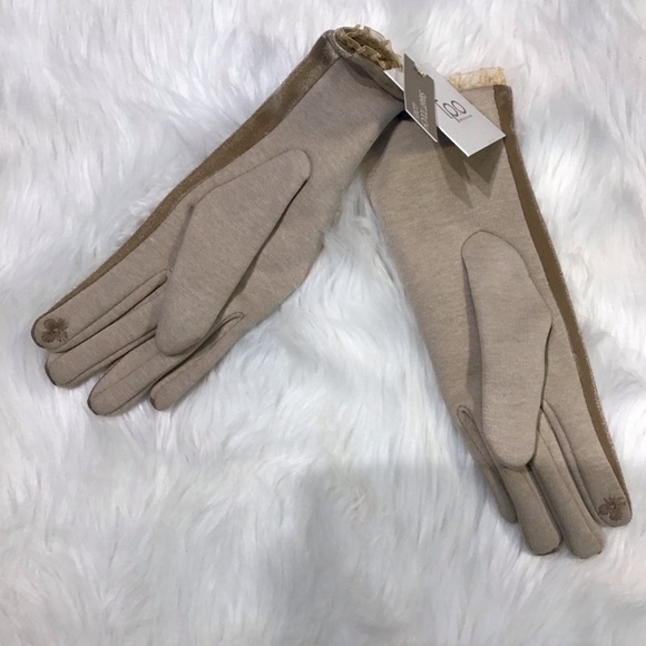 Velvet Cream OSFA gloves NWT - Picture 6 of 7